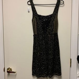 New with tags, black lace and sequins dress!